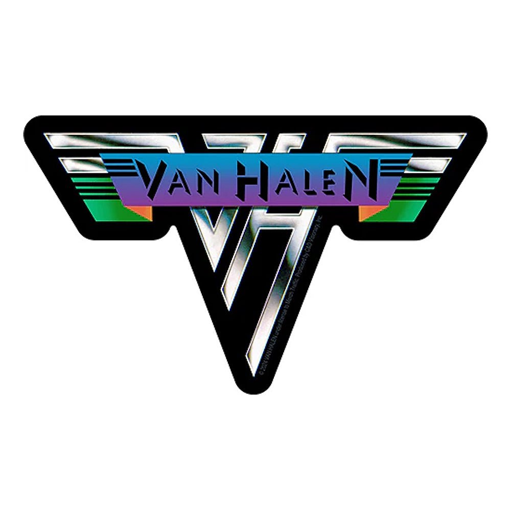 VAN HALEN ヴァンヘイレン (エドワード生誕 70周年 ) - Metal Logo / ステッカー - PGS