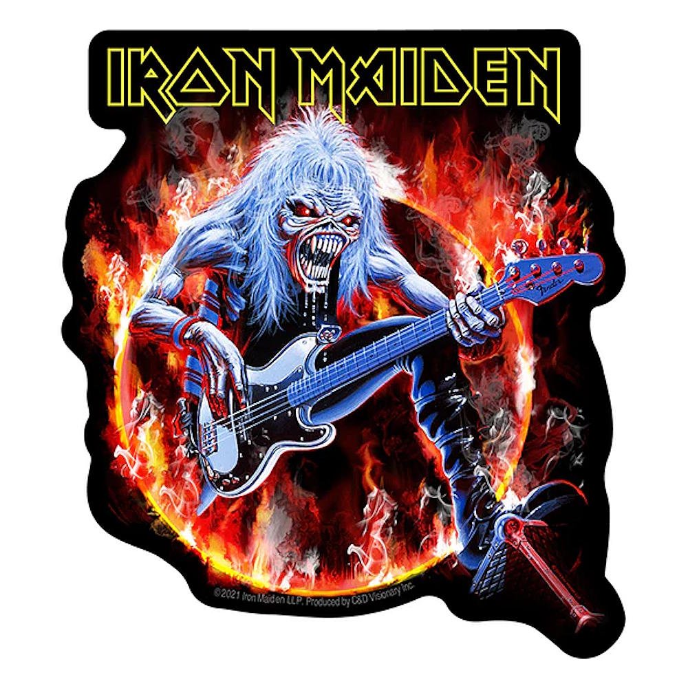 IRON MAIDEN アイアンメイデン (結成 50周年 ) - Ring of Fire / ステッカー - PGS