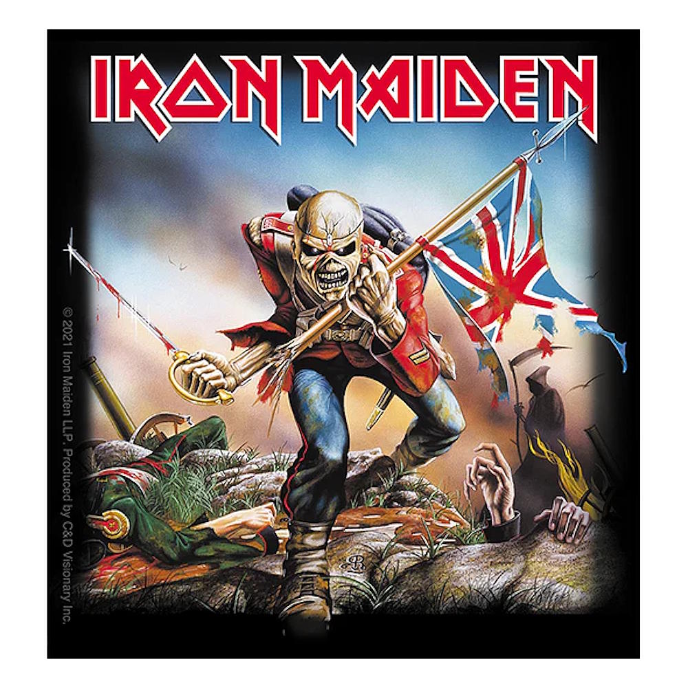 IRON MAIDEN アイアンメイデン (結成 50周年 ) - British Flag / ステッカー - PGS
