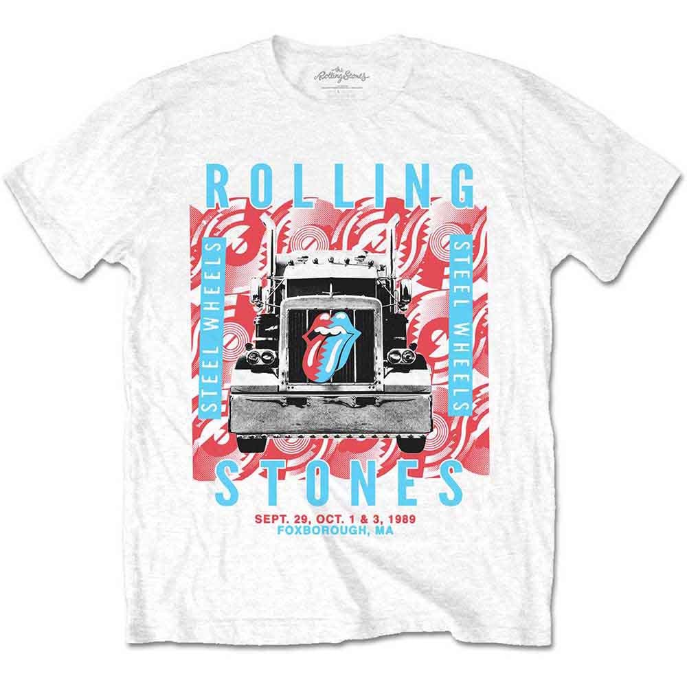 ROLLING STONES ローリングストーンズ (来日 35周年 記念 ) - Steel Wheels / White (復刻ツアーTシリーズ) / Tシャツ / メンズ - PGS