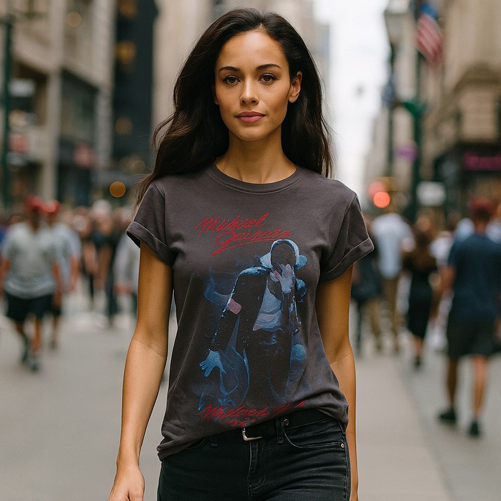 MICHAEL JACKSON マイケルジャクソン (2026年 映画公開 ) - KING OF POP SMOKE / Amplified( ブランド ) / Tシャツ / レディース - PGS