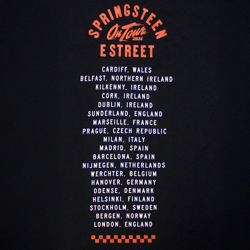 BRUCE SPRINGSTEEN Bruce Springsteen (Commemorating the November release of the film) - Tour '24 Wheel / Back print / Sold exclusively at the 2024 tour venue / Men's T-shirt