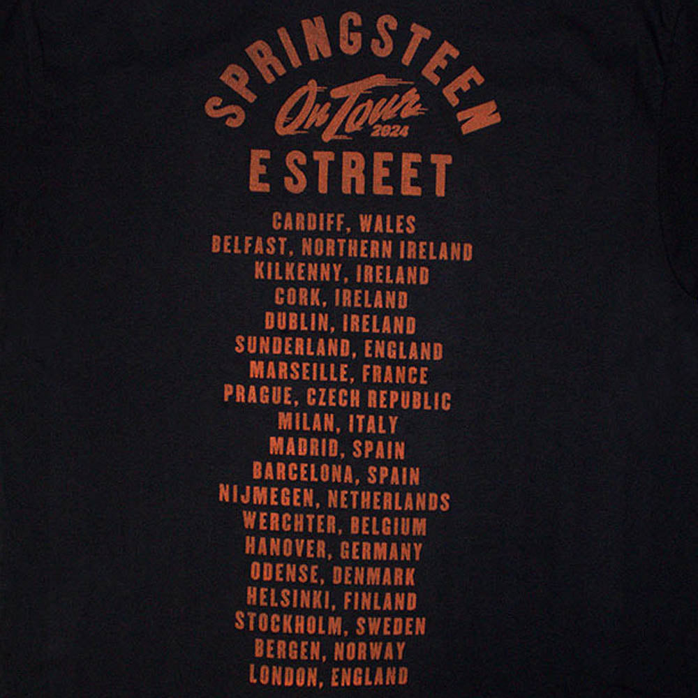 BRUCE SPRINGSTEEN ブルーススプリングスティーン (11月 映画公開 記念 ) - Tour '24 E-Street Photo / バックプリントあり / 2024年ツアー会場限定販売 / Tシャツ / メンズ