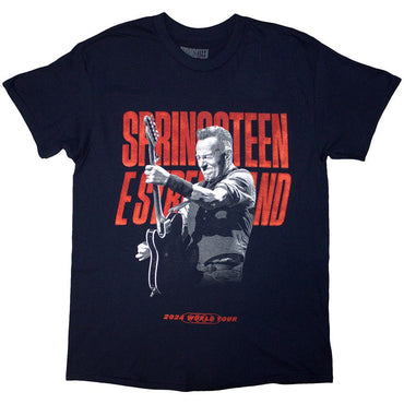 【予約商品】 BRUCE SPRINGSTEEN ブルーススプリングスティーン (11月 映画公開 記念 ) - Tour '24 Guitar Photo / バックプリントあり / 2024年ツアー会場限定販売 / Tシャツ / メンズ - PGS
