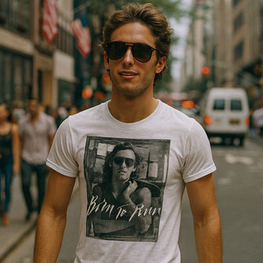 BRUCE SPRINGSTEEN ブルーススプリングスティーン (11月 映画公開 記念 ) - B&W BORN TO RUN / Tシャツ / メンズ