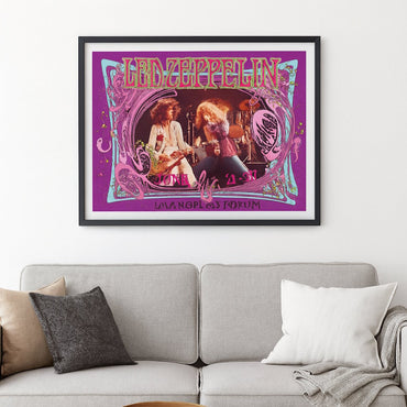 【予約商品】 LED ZEPPELIN レッドツェッペリン (公式 映画公開 記念 ) - LA Forum Concert Poster / Bob Masse / ポスター
