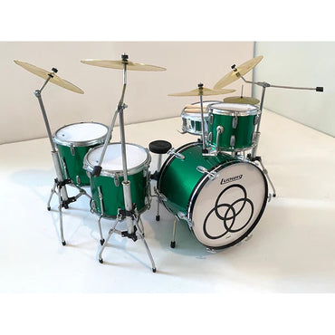 【予約商品】 LED ZEPPELIN レッドツェッペリン (公式 映画公開 記念 ) - Green Sparkle Immigrant Song Zep Mini Drum Set Replica Collectible / ミニチュア楽器