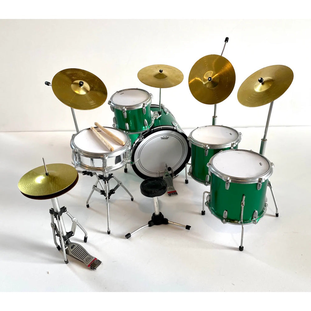【予約商品】 LED ZEPPELIN レッドツェッペリン (公式 映画公開 記念 ) - Green Sparkle Immigrant Song Zep Mini Drum Set Replica Collectible / ミニチュア楽器