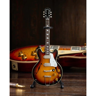 【予約商品】 JOHN LENNON ジョンレノン (生誕 85年 ) - Epiphone 1965 Casino Sunburst 1:4 Scale Miniature Guitar Model / ミニチュア楽器