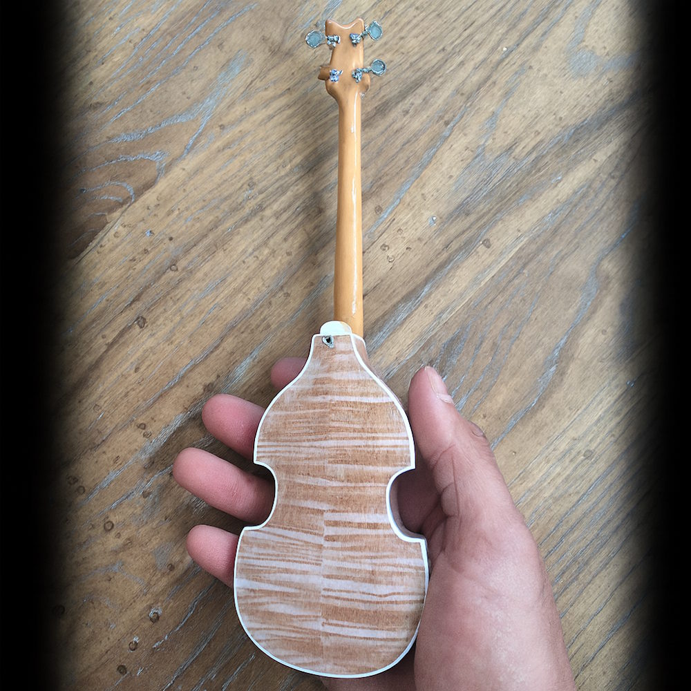 PAUL MCCARTNEY ポールマッカートニー - Paul's Union Jack Violin Bass Miniature Guitar Replica / Fab Four / ミニチュア楽器