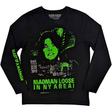 【予約商品】 OZZY OSBOURNE オジーオズボーン (追悼 ) - Madman Loose / バックプリントあり / スリーブプリントあり / 長袖 / Tシャツ / メンズ