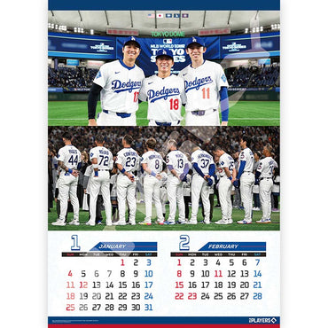 LOS ANGELES DODGERS(MLB) ロサンゼルスドジャース - ロサンゼルス・ドジャース 2026年カレンダー / 壁掛け / カレンダー・ダイアリー - PGS