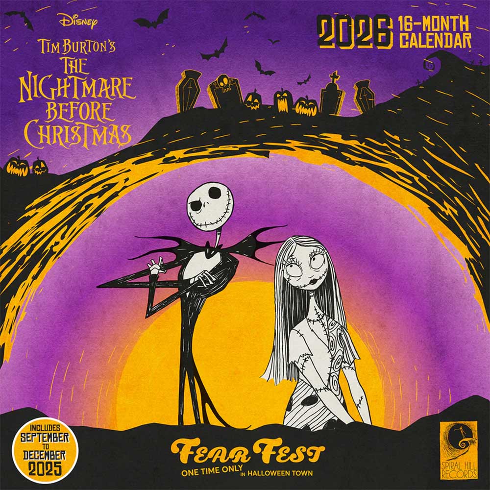 NIGHTMARE BEFORE CHRISTMAS ナイトメアー・ビフォア・クリスマス - Official 2026 30x30cm Square Calendar / カレンダー・ダイアリー(NIGHTMARE BEFORE CHRISTMAS)公式グッズ - PGS