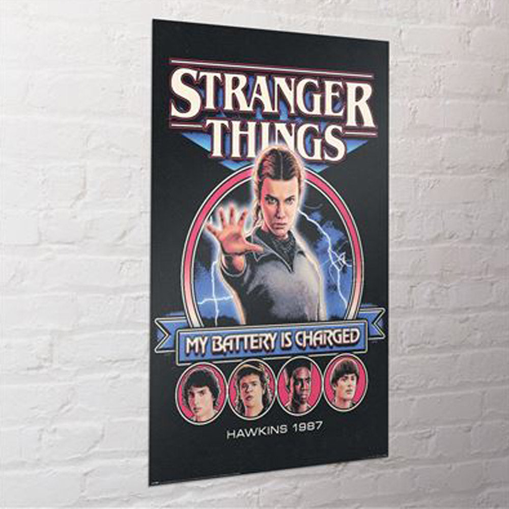 STRANGER THINGS ストレンジャー・シングス (シーズン5 2025年配信決定 ) - MY BATTERY IS CHARGED / ポスター(STRANGER THINGS)公式グッズ - PGS