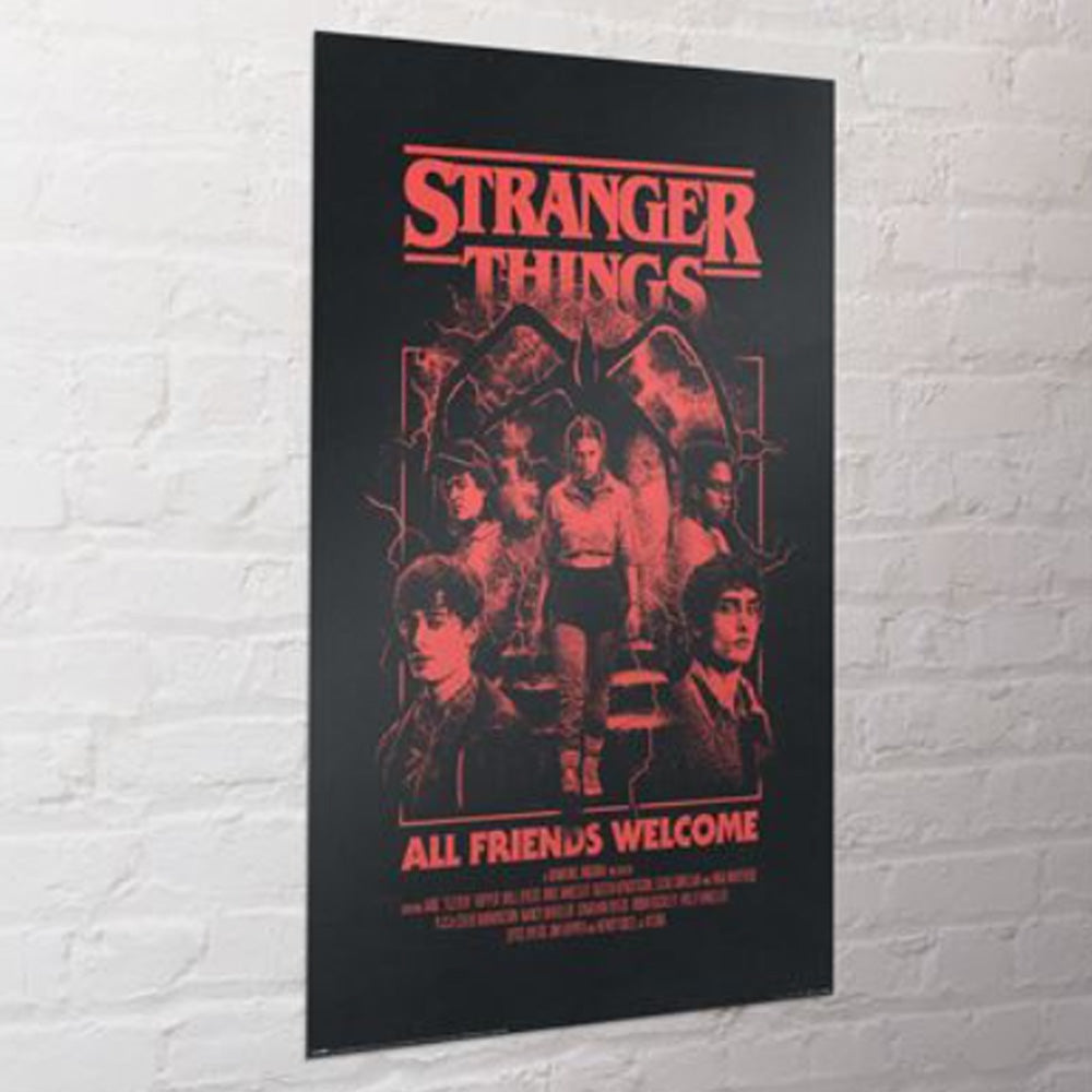 STRANGER THINGS ストレンジャー・シングス (シーズン5 2025年配信決定 ) - ALL FRIENDS WELCOME / ポスター(STRANGER THINGS)公式グッズ - PGS