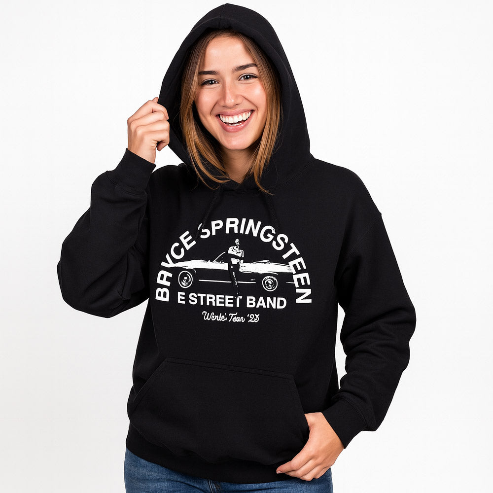 BRUCE SPRINGSTEEN (Celebrating the November release of the film) - Tour '23 Leaning Car / Back print / 2023 tour venue exclusive / Hoodie / Men's