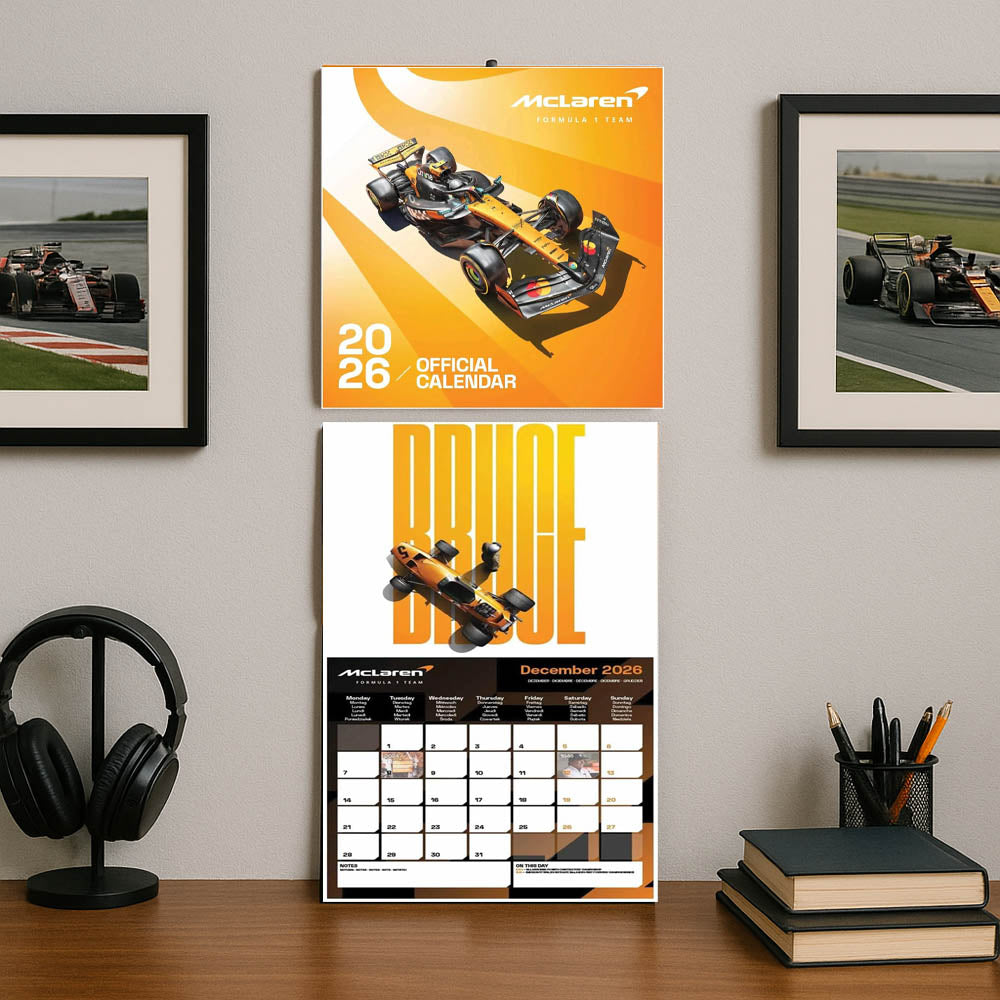 FORMULA ONE(F1) フォーァミュラワン - SQUARE CALENDAR / MCLAREN / カレンダー・ダイアリー(FORMULA ONE(F1))公式グッズ - PGS