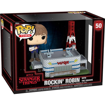 【予約商品】 STRANGER THINGS ストレンジャー・シングス (シーズン5 2025年配信決定 ) - Season 5 Rockin' Robin with the Squawk Funko Pop! Town 50 / フィギュア・人形 - PGS