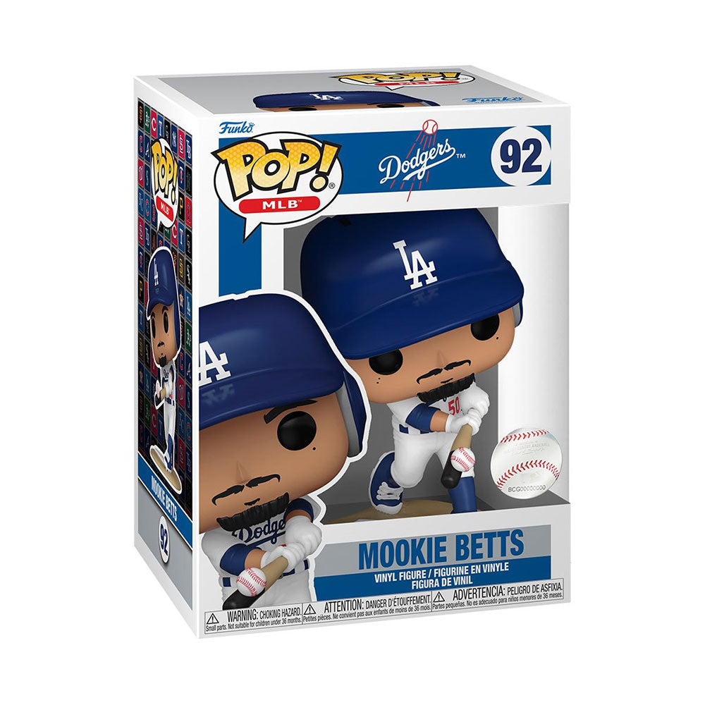 【予約商品】 LOS ANGELES DODGERS(MLB) ロサンゼルスドジャース - Mookie Betts Funko Pop! Vinyl Figure #92 / フィギュア・人形
