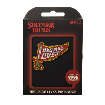 【予約商品】 STRANGER THINGS ストレンジャー・シングス (シーズン5 2025年配信決定 ) - Hellfire Lives Pin Badge / 世界限定9,995個 /  Season 5 / バッジ