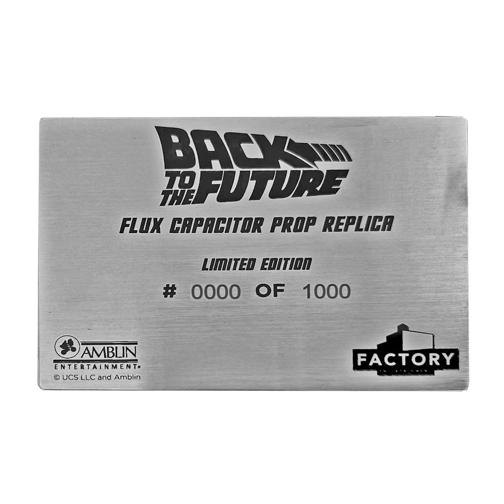 【予約商品】 BACK TO THE FUTURE バックトゥザフューチャー - Flux Capacitor Limited 1000 Prop Replica / 限定版 / フィギュア・人形