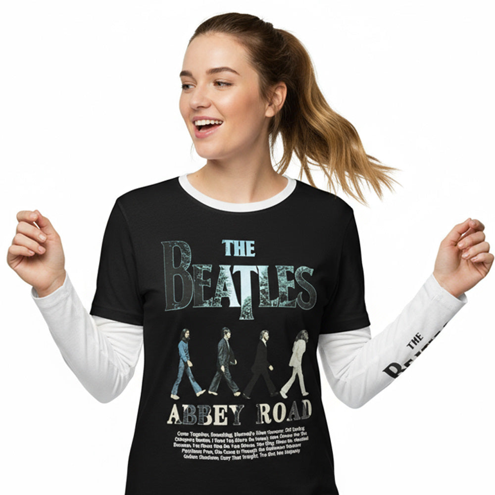 THE BEATLES ビートルズ (結成 65周年 ) - Abbey Road Infill / アームプリントあり / Tシャツ / メンズ