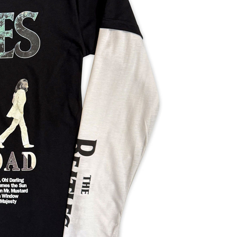 THE BEATLES ビートルズ (来日 60周年 ) - Abbey Road Infill / 長袖 /アームプリントあり / Tシャツ / メンズ