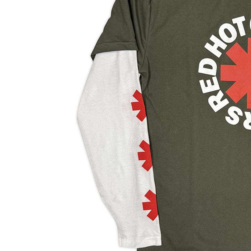 RED HOT CHILI PEPPERS レッドホットチリペッパーズ - Classic Asterisk / レイヤード長袖 / アームプリントあり / Tシャツ / メンズ