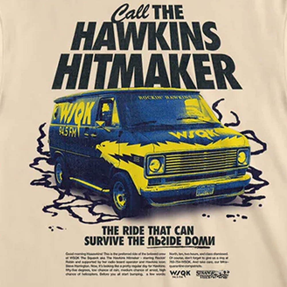 STRANGER THINGS ストレンジャー・シングス - WSQK / バックプリントあり / Tシャツ / メンズ