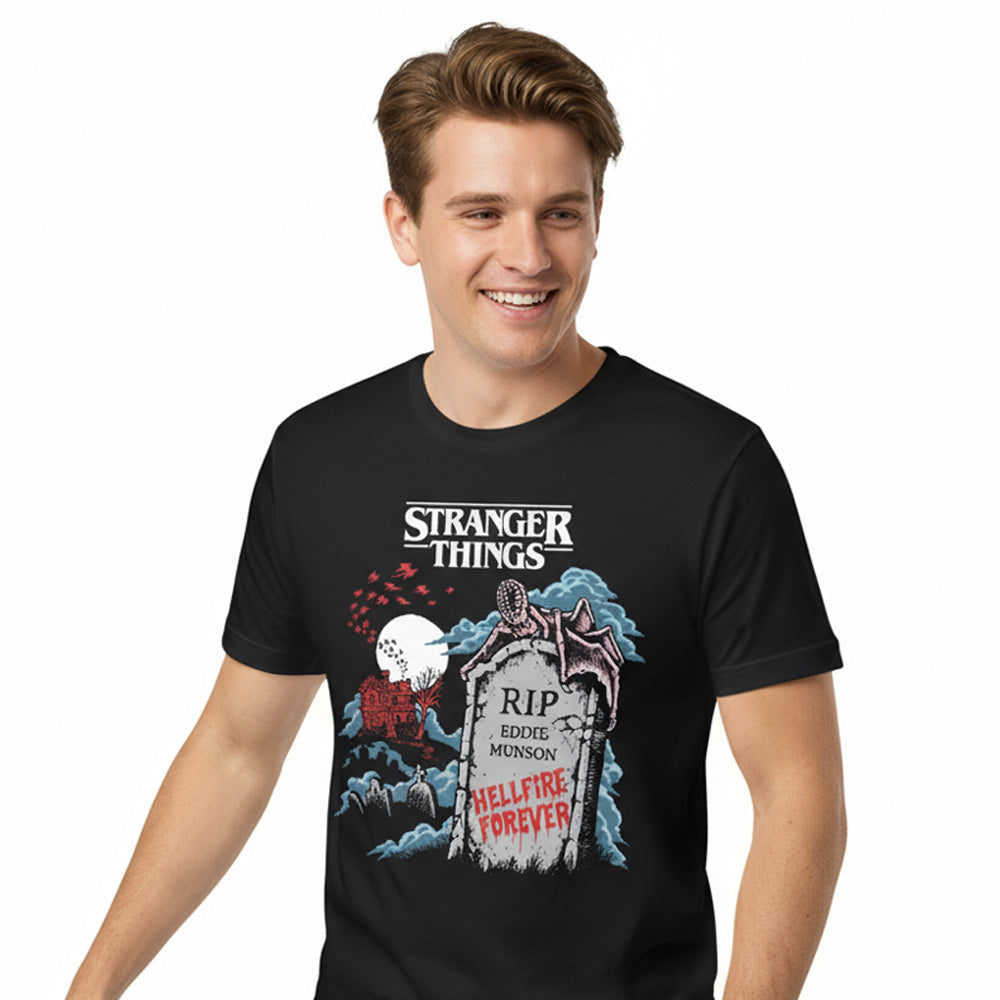【予約商品】 STRANGER THINGS ストレンジャー・シングス (シーズン5 2025年配信決定 ) - RIP EDDIE / Tシャツ / メンズ