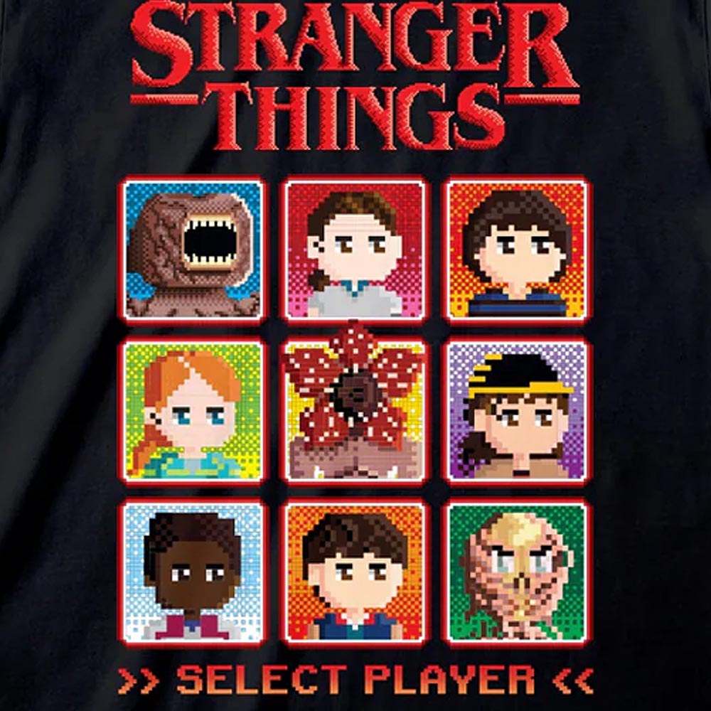 【予約商品】 STRANGER THINGS ストレンジャー・シングス (シーズン5 配信 記念 ) - SELECT A PLAYER / Tシャツ / メンズ