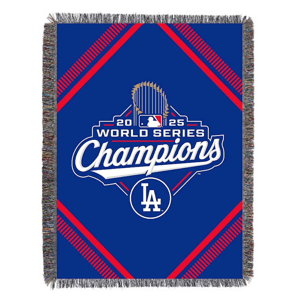 LOS ANGELES DODGERS(MLB) - 2025 ワールドシリーズ優勝記念グッズコレクション / Woven Tapestry / Shoestring (約122×152cm)