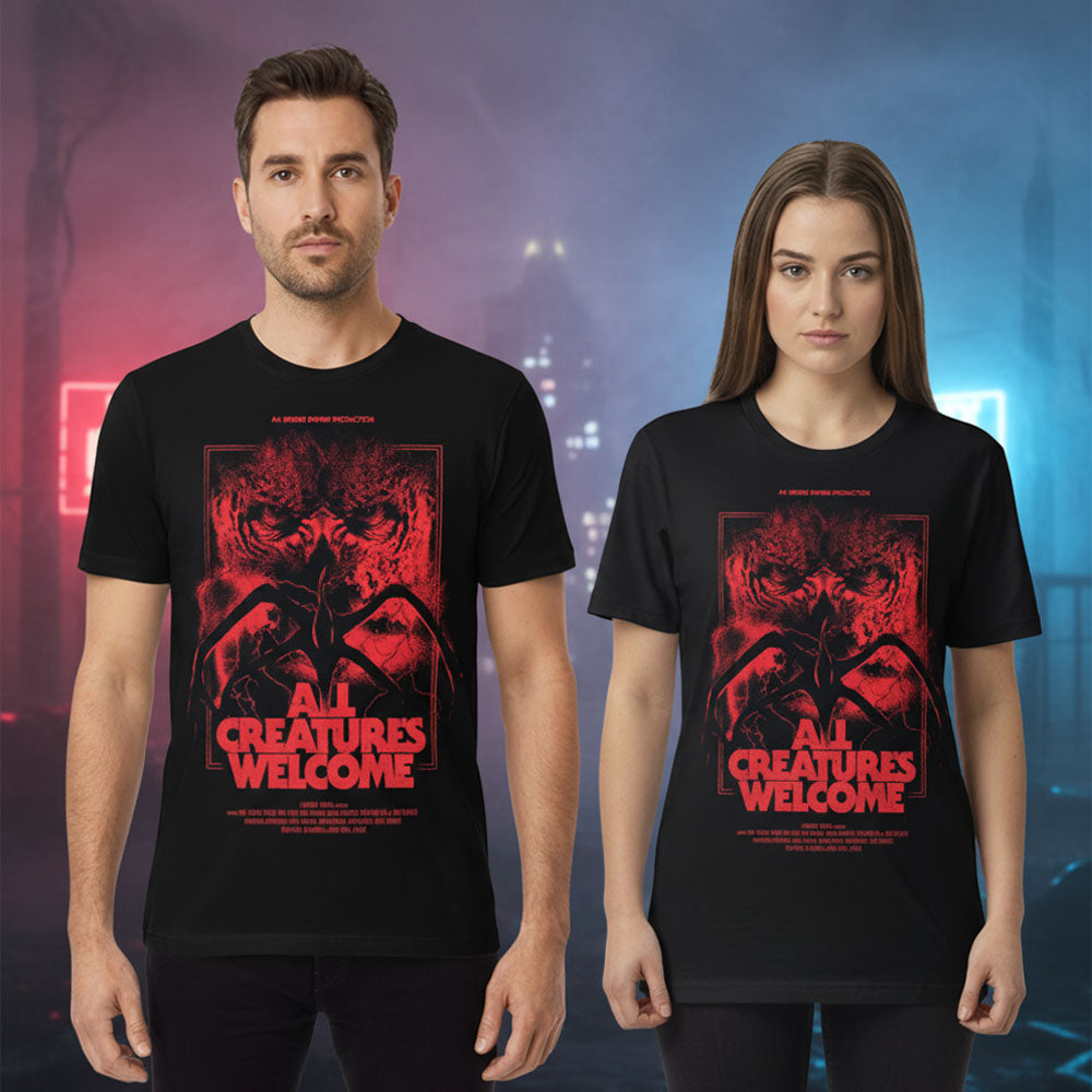 STRANGER THINGS ストレンジャー・シングス (アニメシリーズ 4月23日 配信開始 ) - ALL CREATURES WELCOME / Tシャツ / メンズ