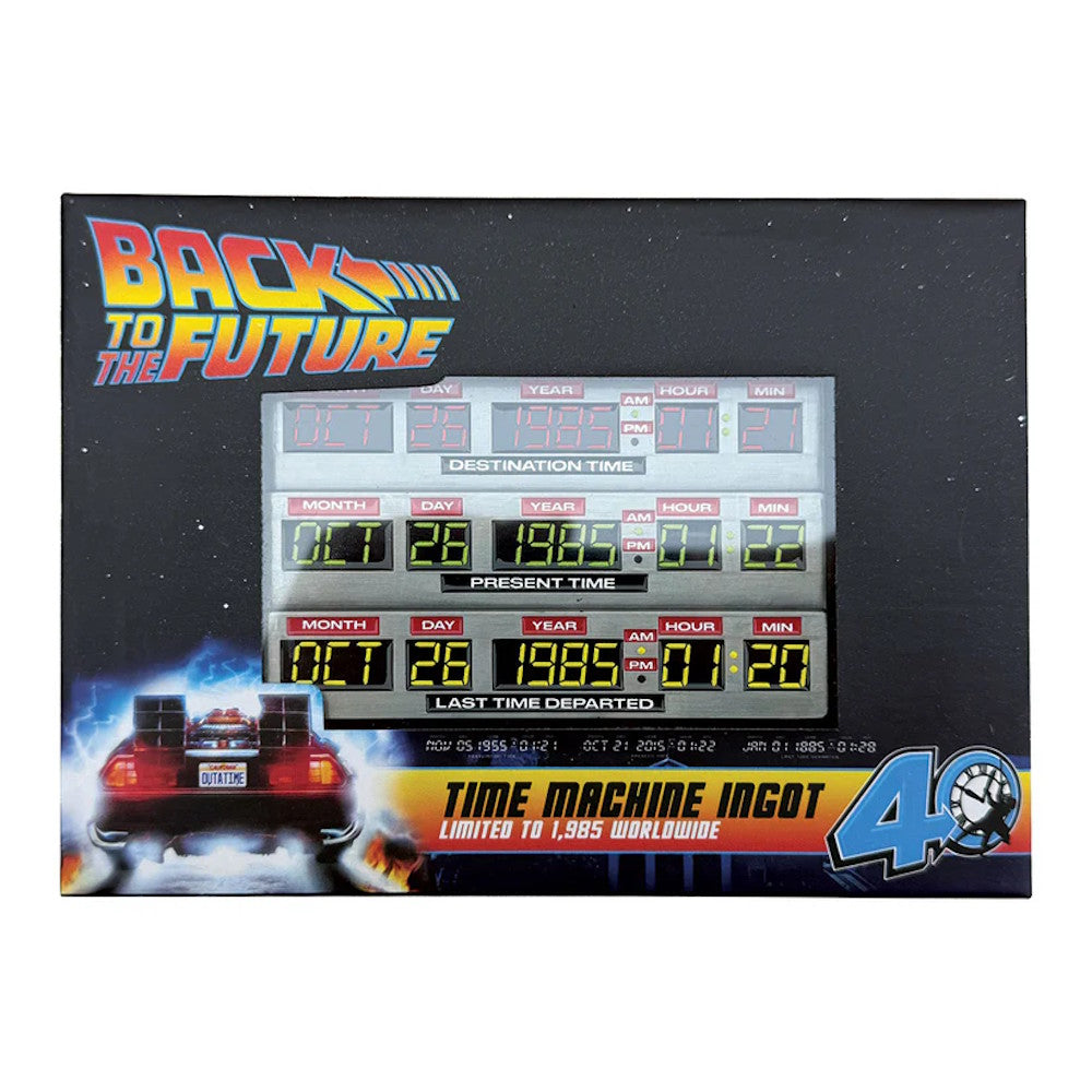 BACK TO THE FUTURE バックトゥザフューチャー - 40th Anniversary Time Circuits Ingot / 世界限定1,985個 / インテリア置物