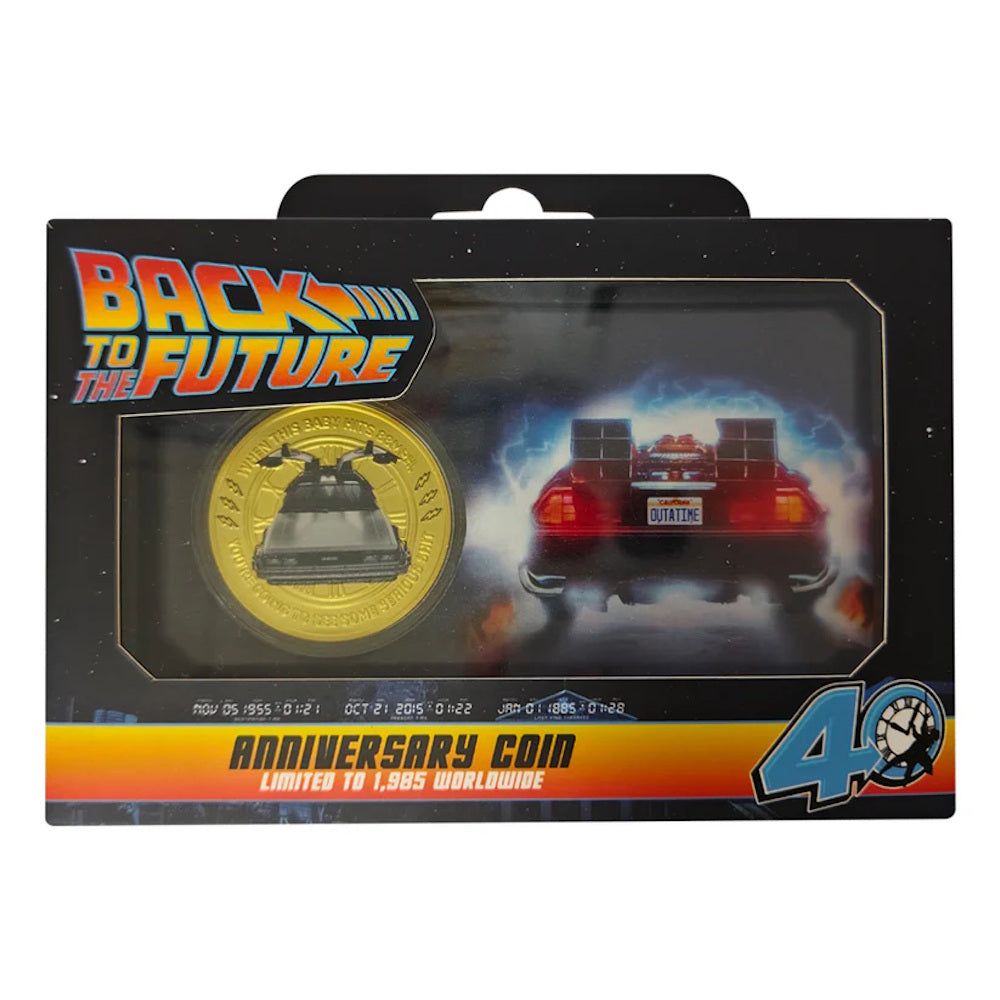 BACK TO THE FUTURE バックトゥザフューチャー - 40th Anniversary Presentation Coin / 世界限定1,985個 / インテリア置物