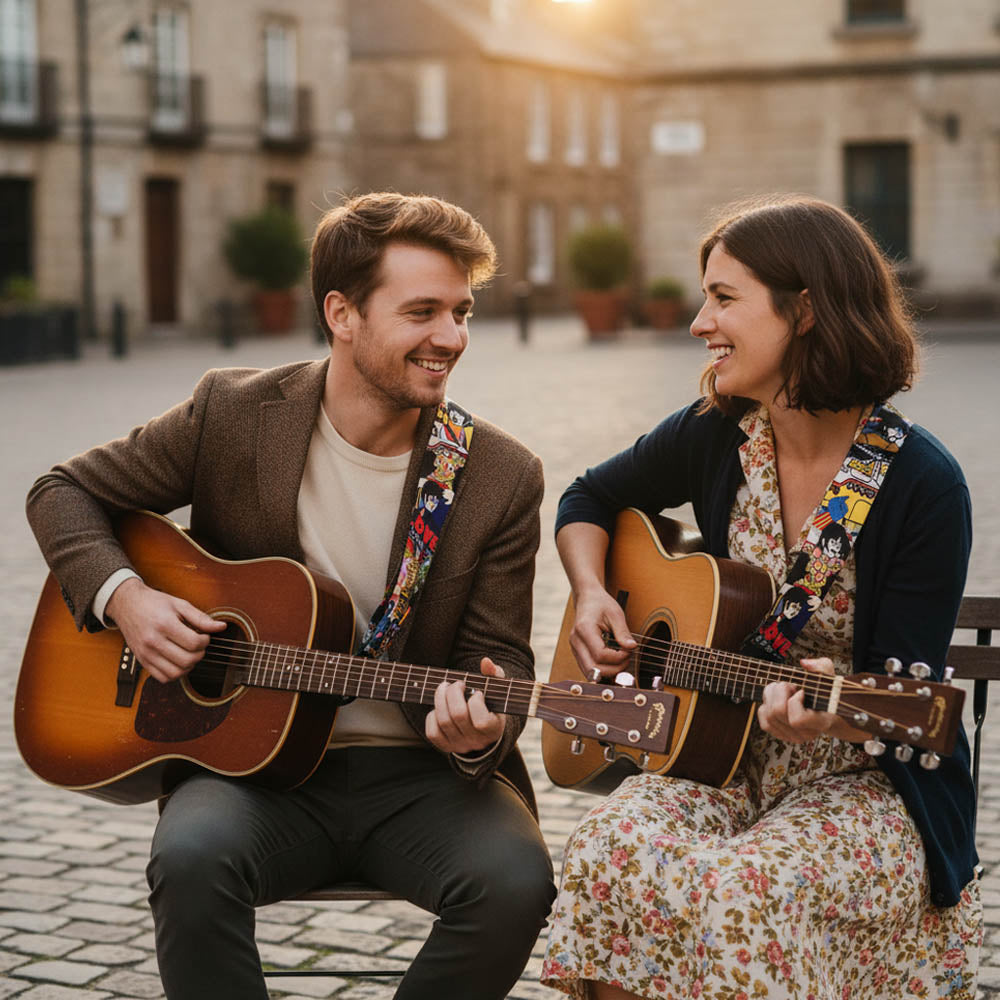 THE BEATLES (65th Anniversary) - Yellow Submarine Montage / Guitar Strap