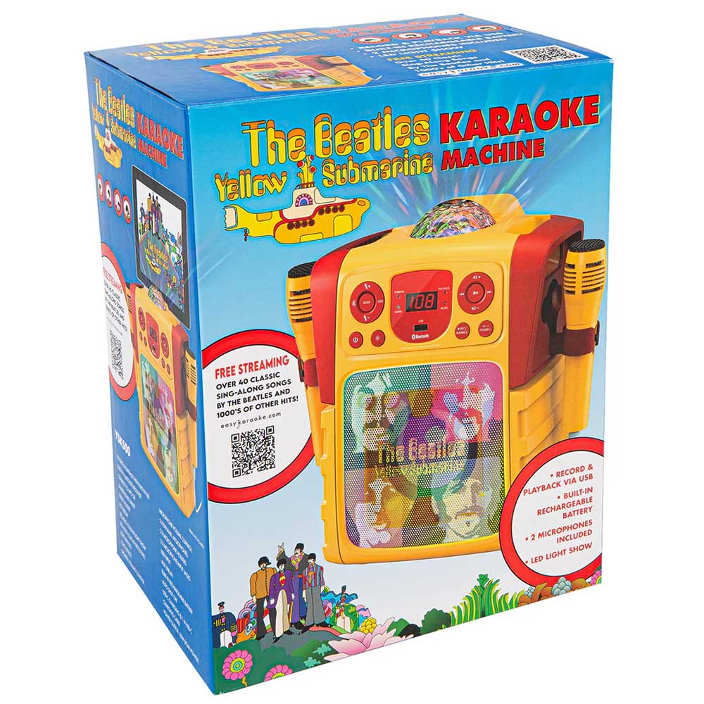 THE BEATLES ビートルズ (来日 60周年 ) - Yellow Submarine Faces / カラオケスピーカー / ライトショー搭載 / マイク2本付き / 楽器用品