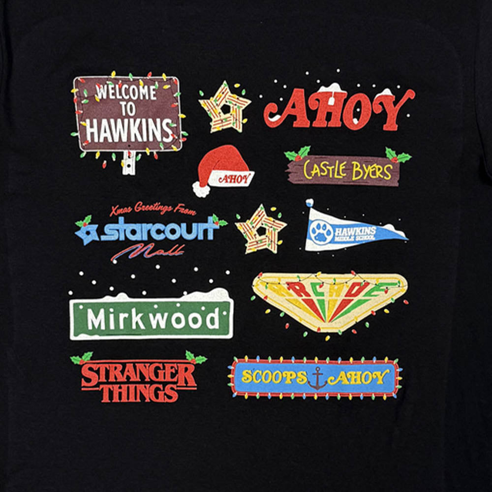 STRANGER THINGS ストレンジャー・シングス (アニメシリーズ 4月23日 配信開始 ) - 【クリスマス限定】Deck Christmas Sign / Tシャツ / メンズ