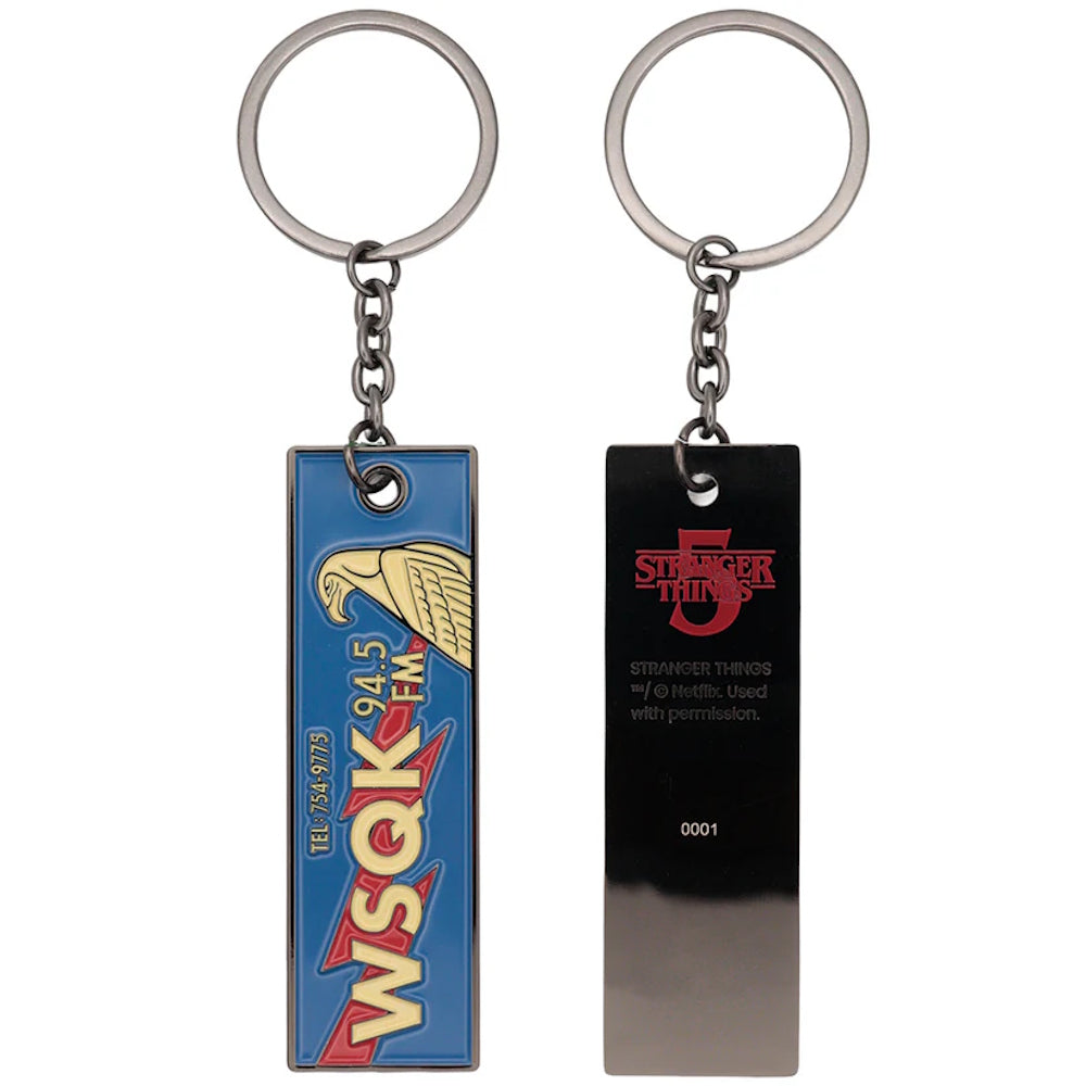 【予約商品】 STRANGER THINGS ストレンジャー・シングス - The Squawk WSQK Keyring / 世界限定9,995個 / Season 5 / キーホルダー