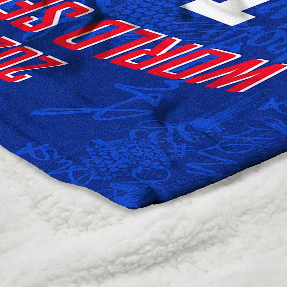 LOS ANGELES DODGERS(MLB) ロサンゼルスドジャース - 2025 ワールドシリーズ優勝記念グッズコレクション / Silk Touch Throw Blanket / Five Tool (約127×152cm) / 寝具