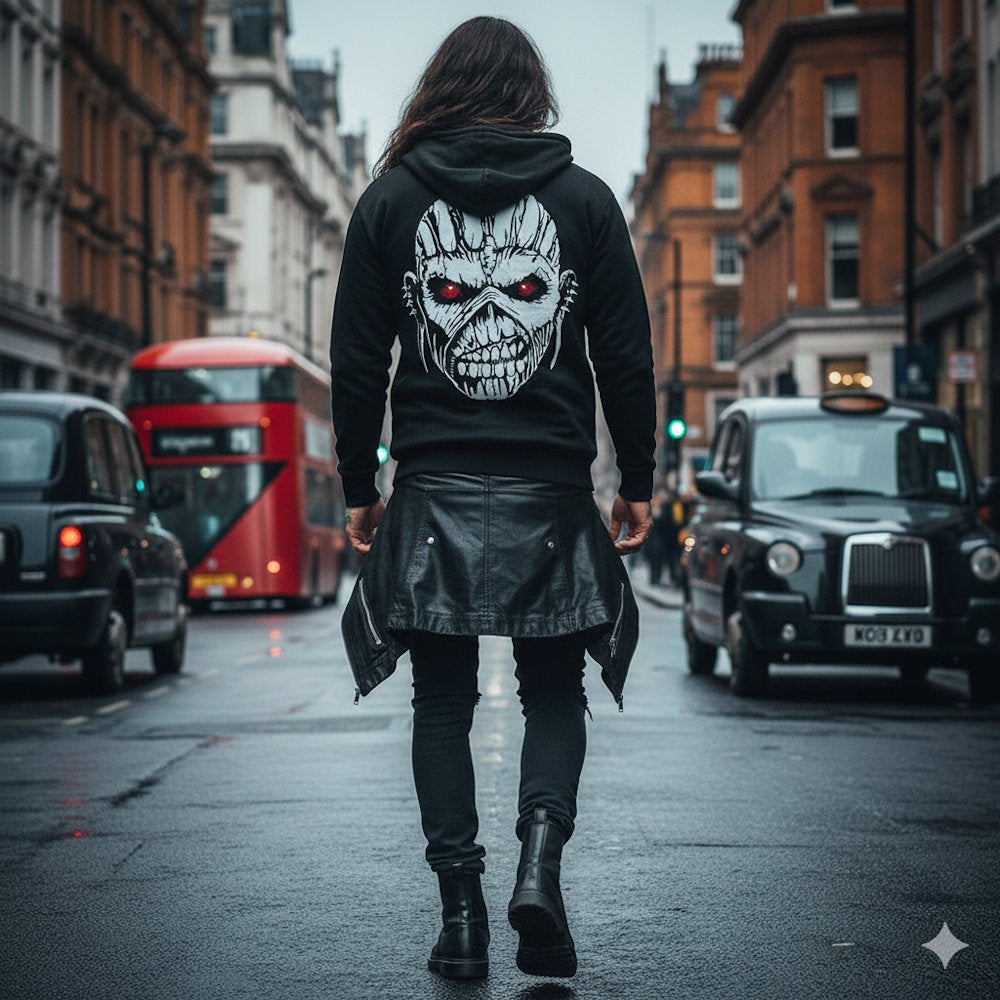 IRON MAIDEN (50th Anniversary) - EDDIE AXE / Zip / Hoodie / Sweatshirt / Men's