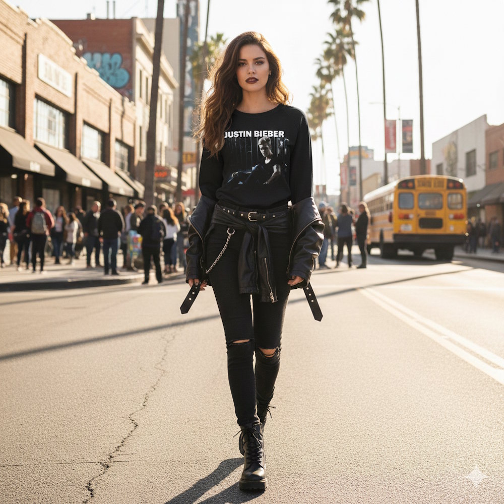 JUSTIN BIEBER ジャスティンビーバー - PHOTO / ヴィンテージ / パーカー・スウェット / メンズ