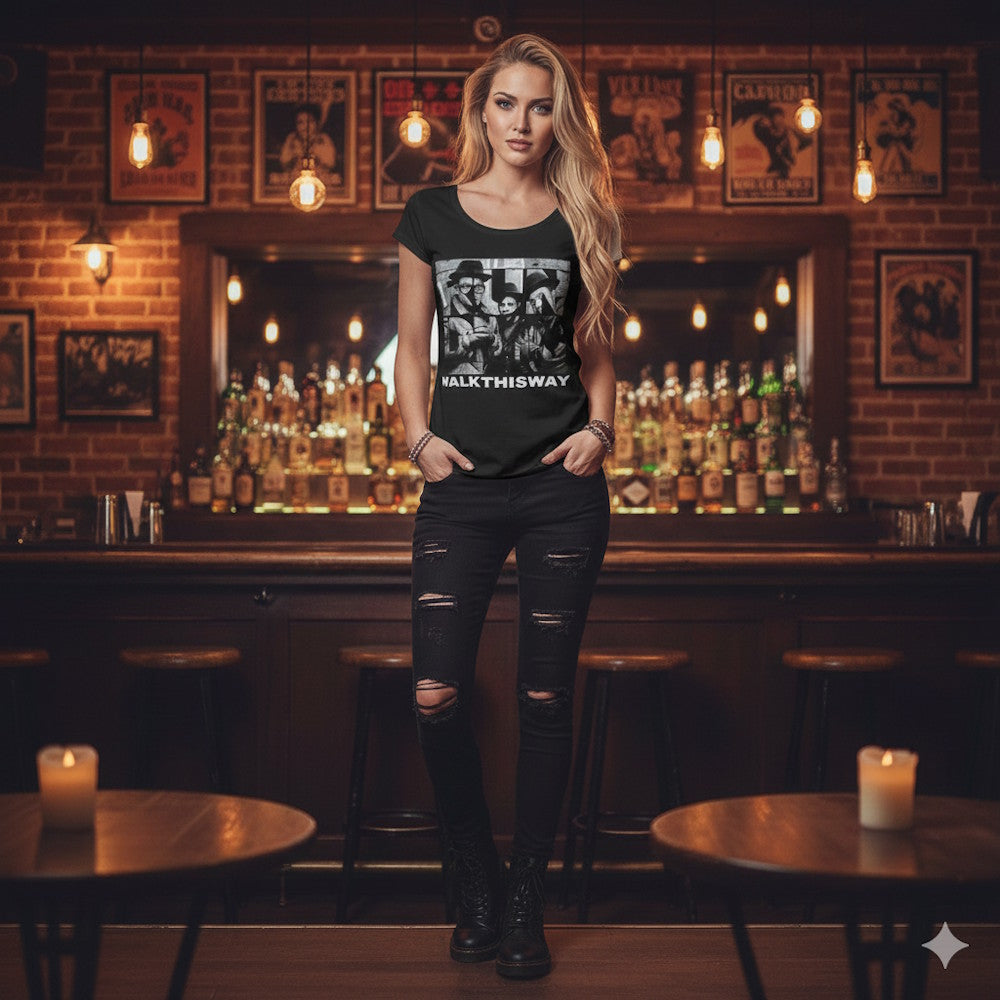 RUN DMC ランディーエムシー (結成 45周年 ) - Walk This Way / Amplified( ブランド ) / ヴィンテージ / Tシャツ / レディース