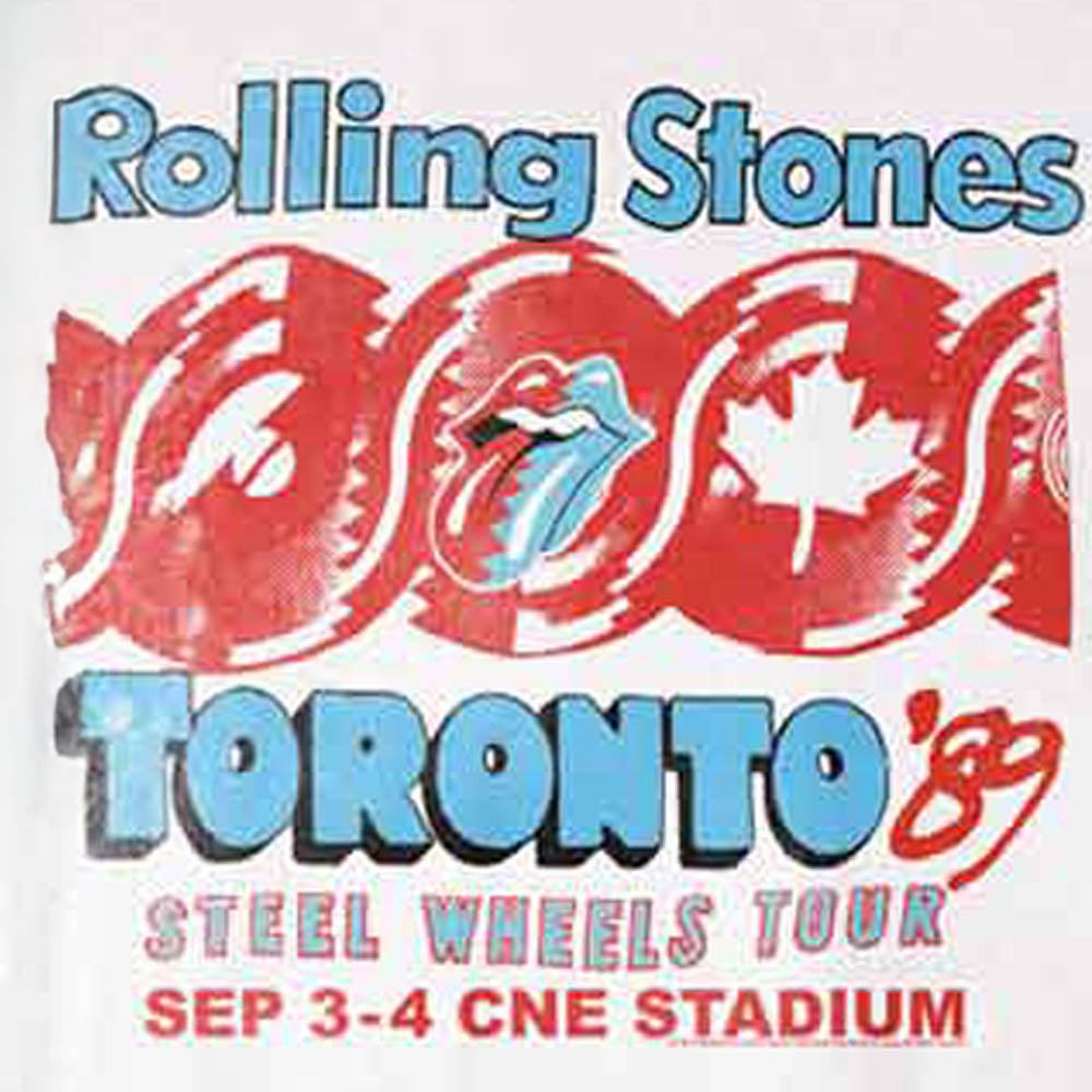 ROLLING STONES - Toronto Tour (Reprint Tour T-Shirt Series) / Back Print / Men's T-Shirt