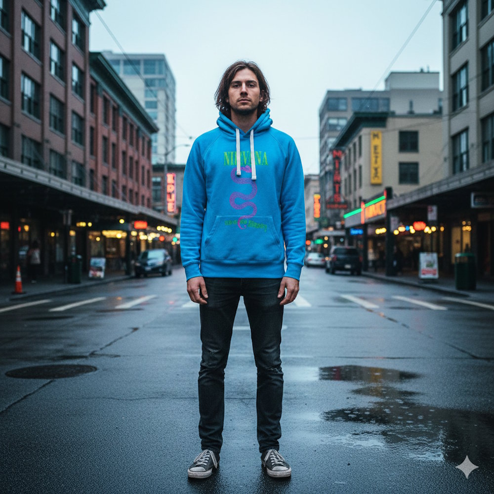 NIRVANA - Serve The Servants Neon / Hoodie / Sweatshirt / Men's