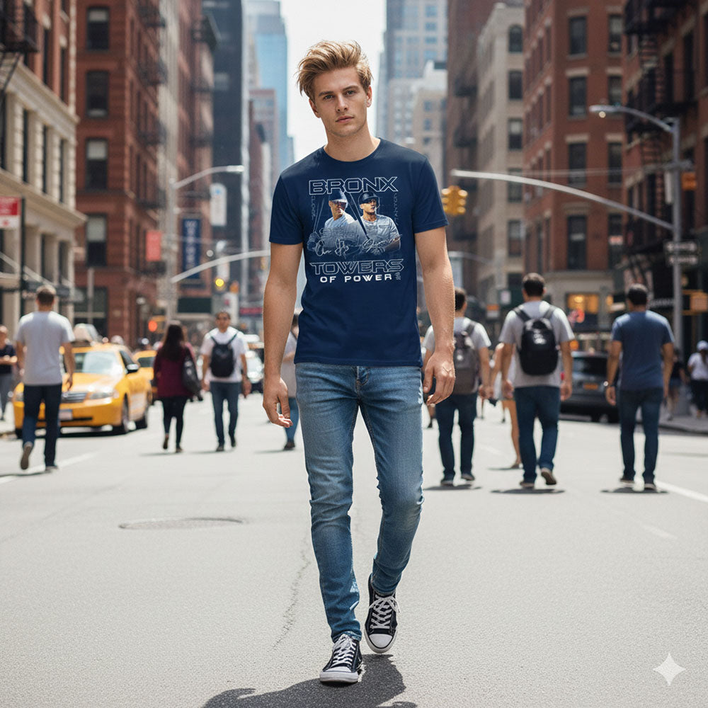 NEW YORK YANKEES(MLB) ニューヨークヤンキース - BRONX TOWERS / ヴィンテージ / Tシャツ / メンズ