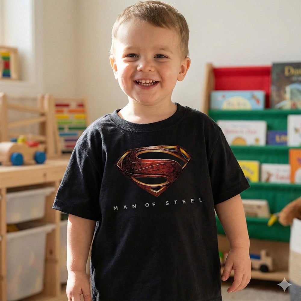 SUPERMAN スーパーマン - MAN OF STEEL LOGO / ヴィンテージ / Tシャツ / キッズ