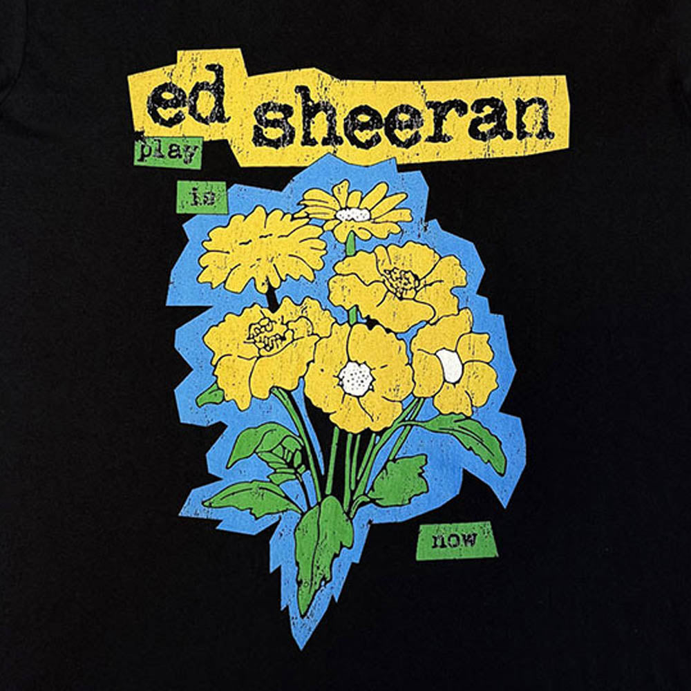 ED SHEERAN エドシーラン (デビュー 15周年 ) - Play Flowers / Tシャツ / メンズ