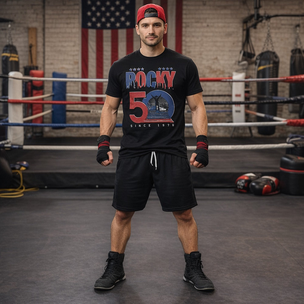ROCKY ロッキー (公開 50周年 ) - 50th Staircase / Tシャツ / メンズ