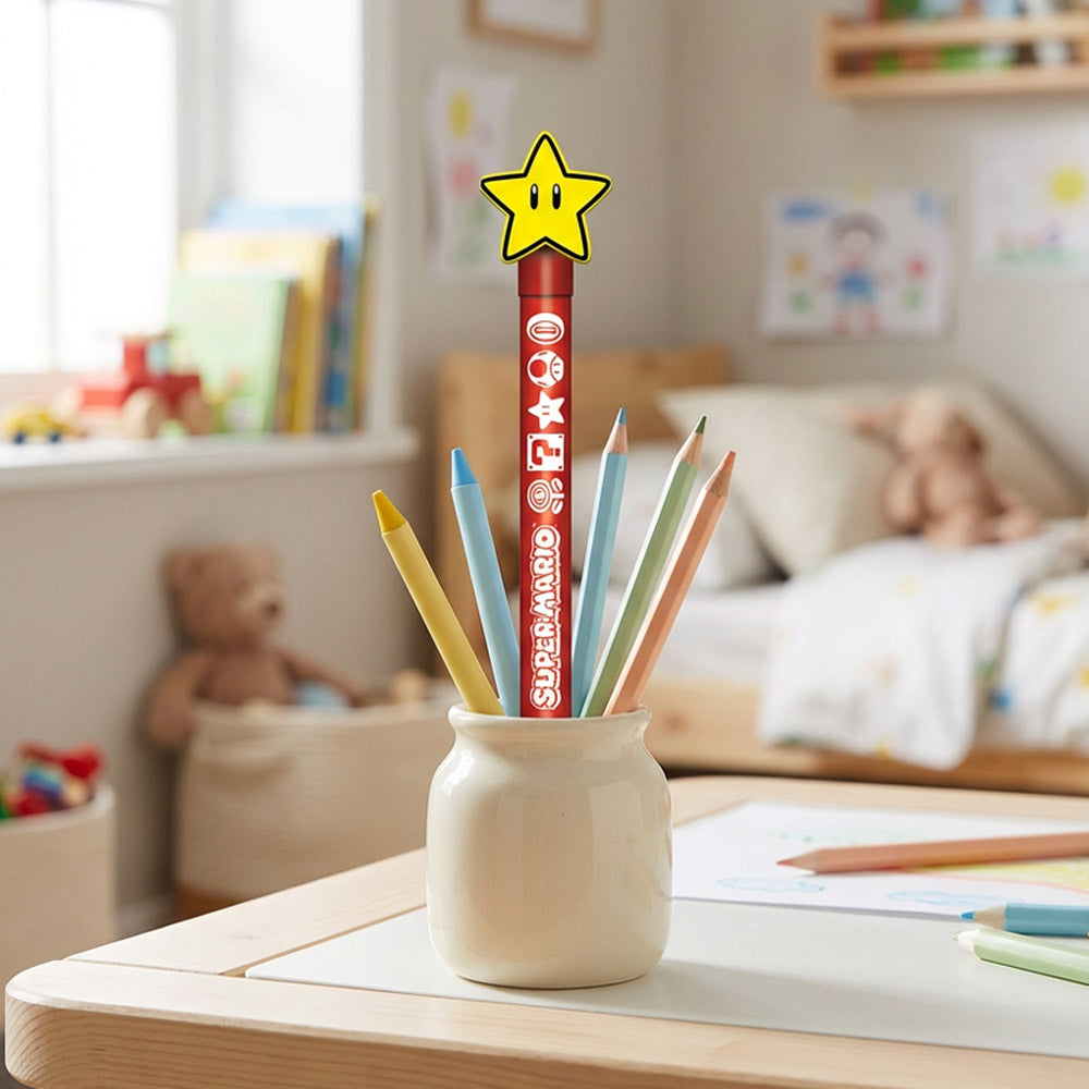 SUPER MARIO スーパーマリオ - Core Spinning Topper Pen / トッパーペン / 筆記具